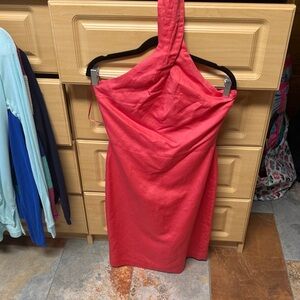 Elegant pink Halter Dress